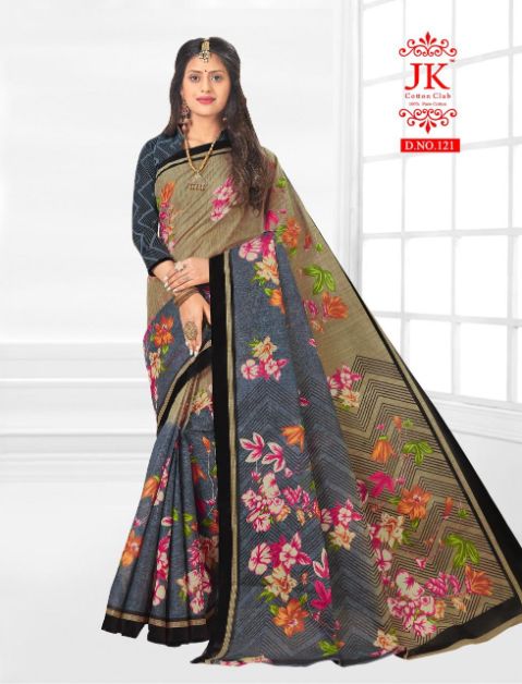 Jk Karishma 1 Casual Daily Wear Cotton Printed Latest Saree Collection